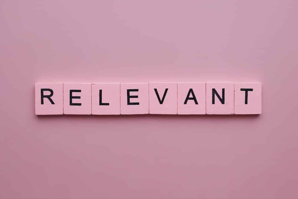 Pink background with 'relatable' in block letters, ideal for SEO strategies and optimization tips.